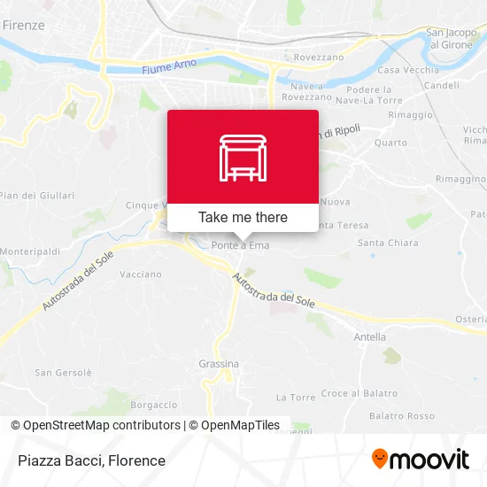 Piazza Bacci map