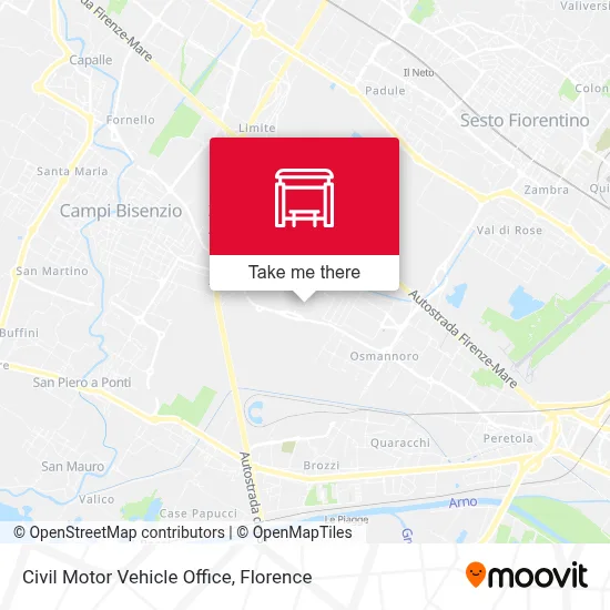 Civil Motor Vehicle Office map