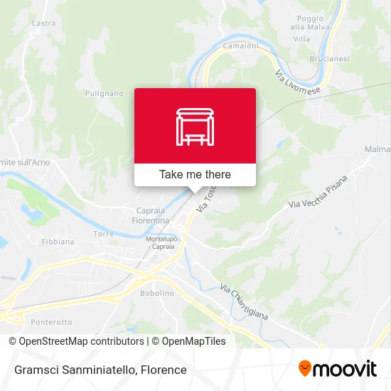 Gramsci Sanminiatello map