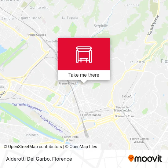 Alderotti Del Garbo map