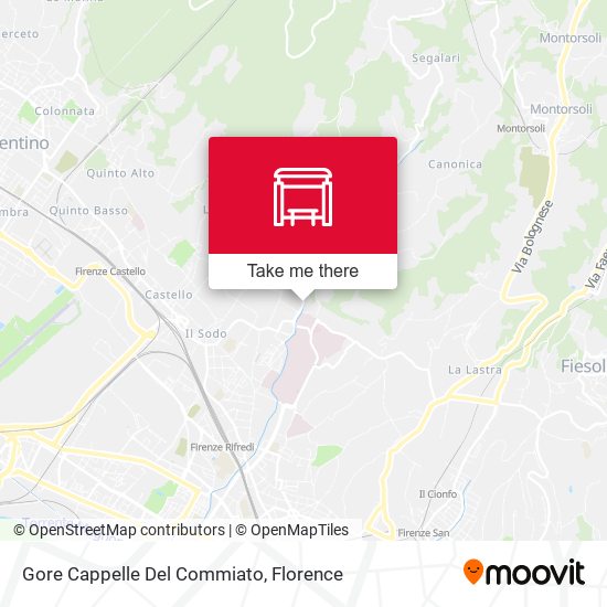 Gore Cappelle Del Commiato map