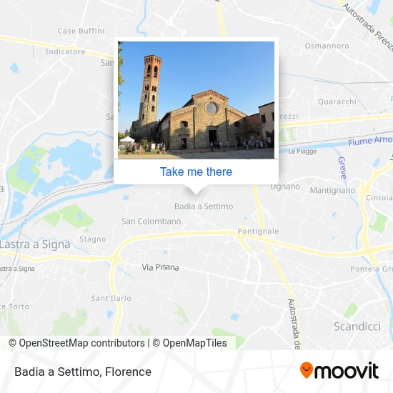 Badia a Settimo map