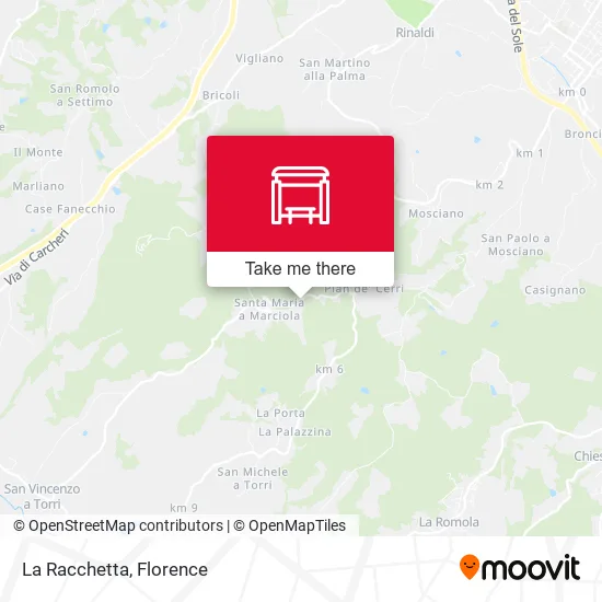 La Racchetta map