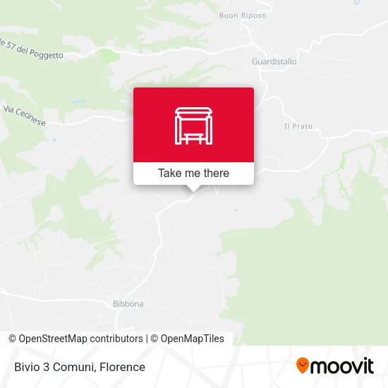 Bivio 3 Comuni map
