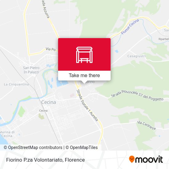 Fiorino P.za Volontariato map
