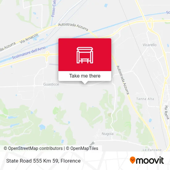 State Road 555 Km 59 map