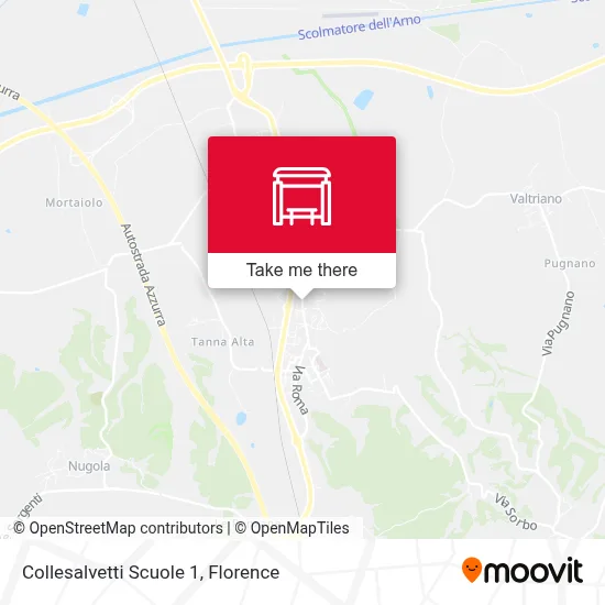 Collesalvetti Scuole 1 map
