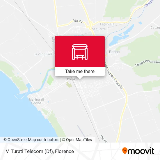V. Turati Telecom (Df) map