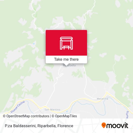P.za Baldasserini, Riparbella map