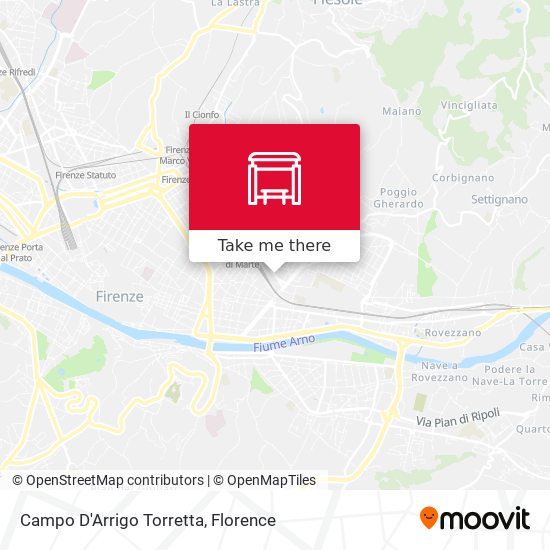 Campo D'Arrigo Torretta map
