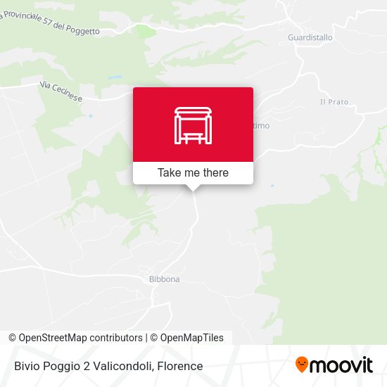 Bivio Poggio 2 Valicondoli map