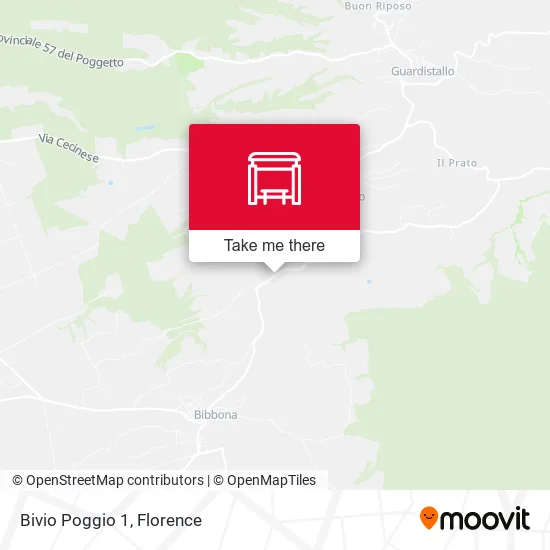 Bivio Poggio 1 map