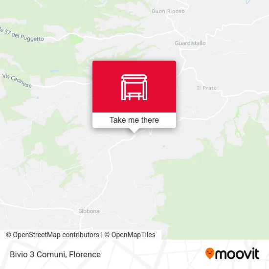 Bivio 3 Comuni map
