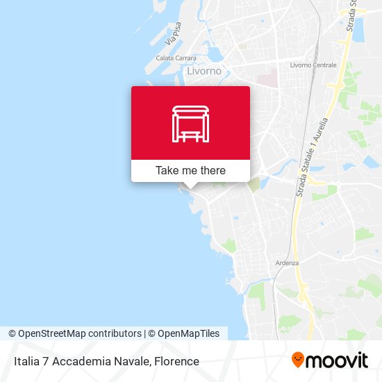 Italia 7 Accademia Navale map