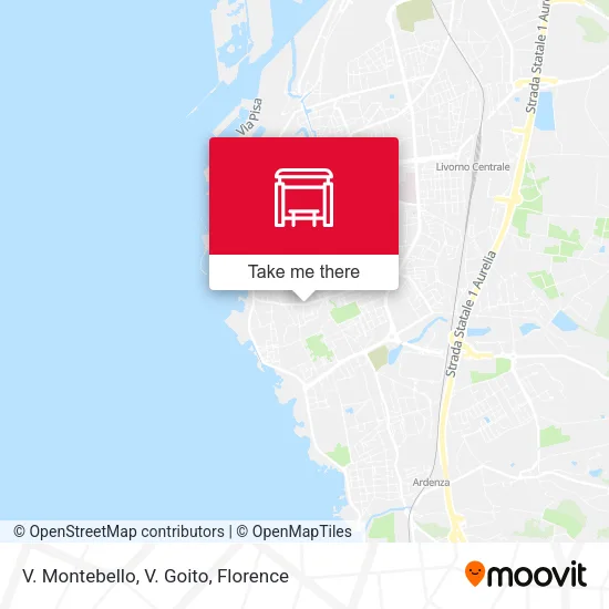 V. Montebello, V. Goito map