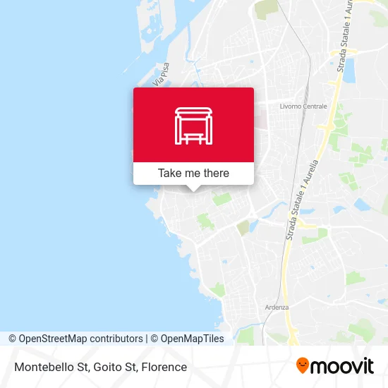 Montebello St, Goito St map