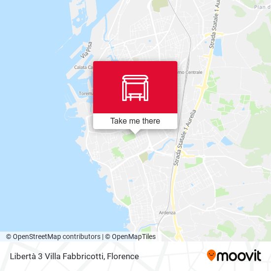 Libertà 3 Villa Fabbricotti map