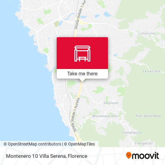 Montenero 10 Villa Serena map