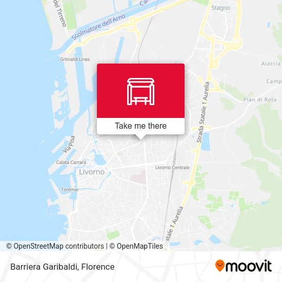 Barriera Garibaldi map