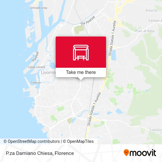 P.za Damiano Chiesa map
