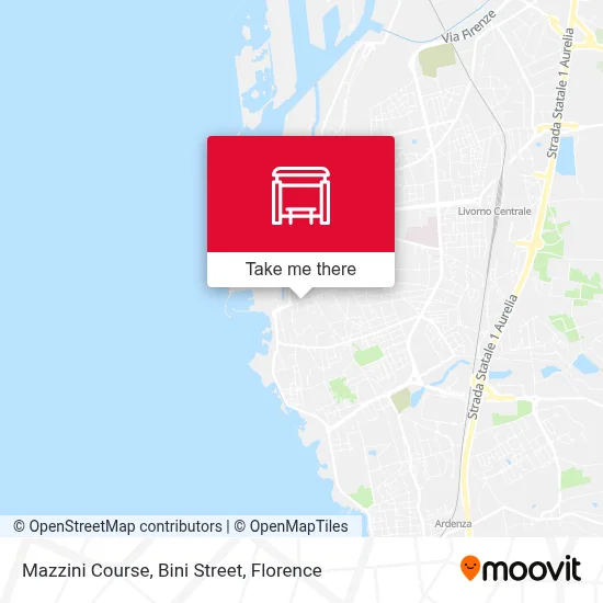 Mazzini Course, Bini Street map