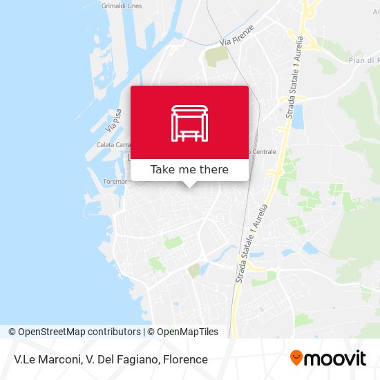 V.Le Marconi, V. Del Fagiano map