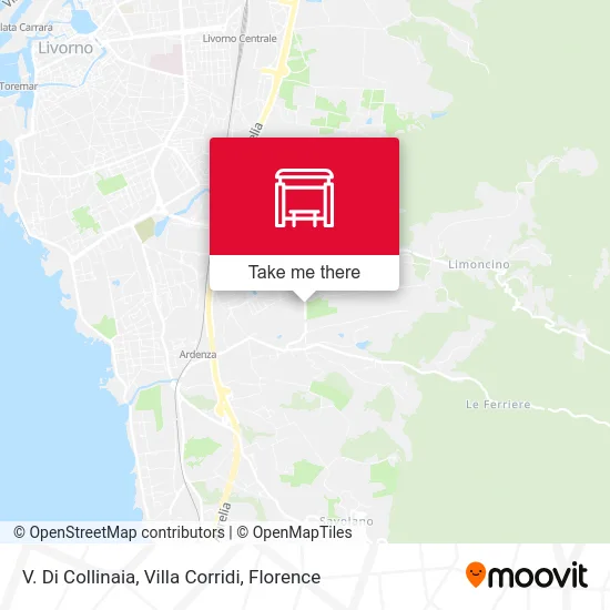 V. Di Collinaia, Villa Corridi map
