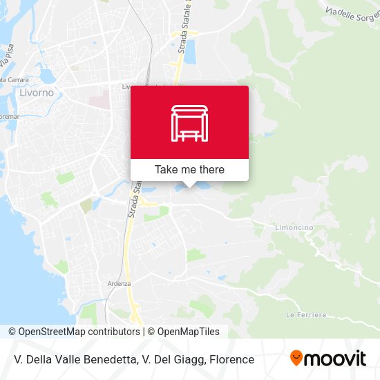 V. Della Valle Benedetta, V. Del Giagg map