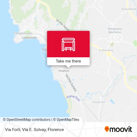 Via Forli, Via E. Solvay map