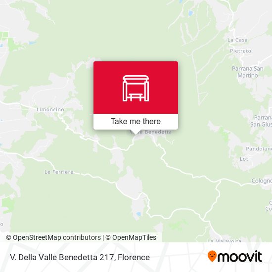 V. Della Valle Benedetta 217 map