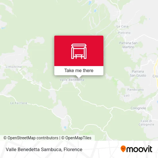 Valle Benedetta Sambuca map
