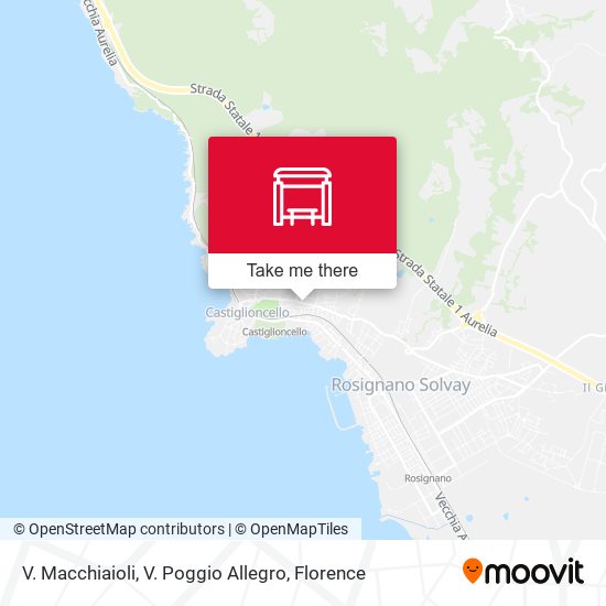 V. Macchiaioli,  V. Poggio Allegro map