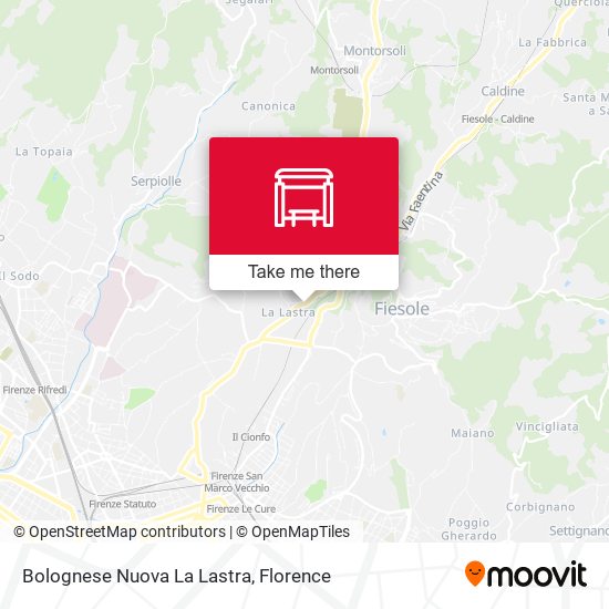 Bolognese Nuova La Lastra map