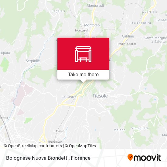 Bolognese Nuova Biondetti map
