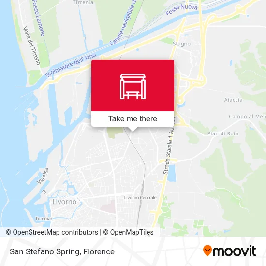 San Stefano Spring map