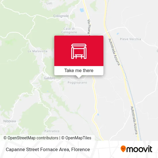 Capanne Street Fornace Area map