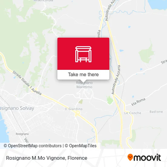 Rosignano M.Mo Vignone map