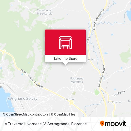 V.Traversa Livornese,  V. Serragrande map
