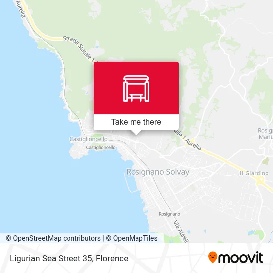 Ligurian Sea Street 35 map