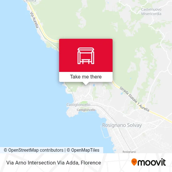 Via Arno Intersection Via Adda map