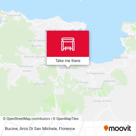 Bucine, Arco Di San Michele map
