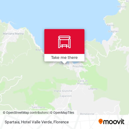 Spartaia, Hotel Valle Verde map