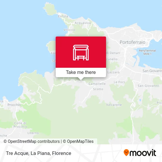 Tre Acque, La Piana map