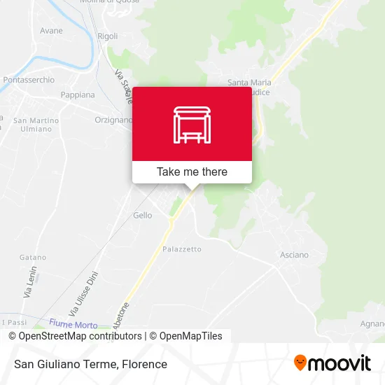 San Giuliano Terme map