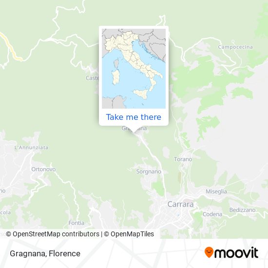 Gragnana map