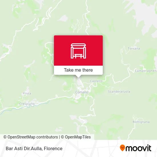 Bar Asti Dir.Aulla map