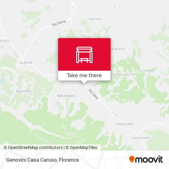 Genovini Casa Caruso map