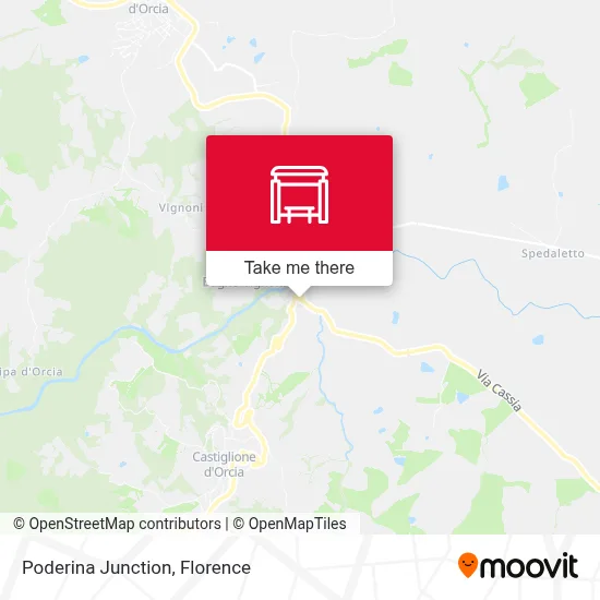 Poderina Junction map