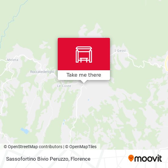 Sassofortino Bivio Peruzzo map