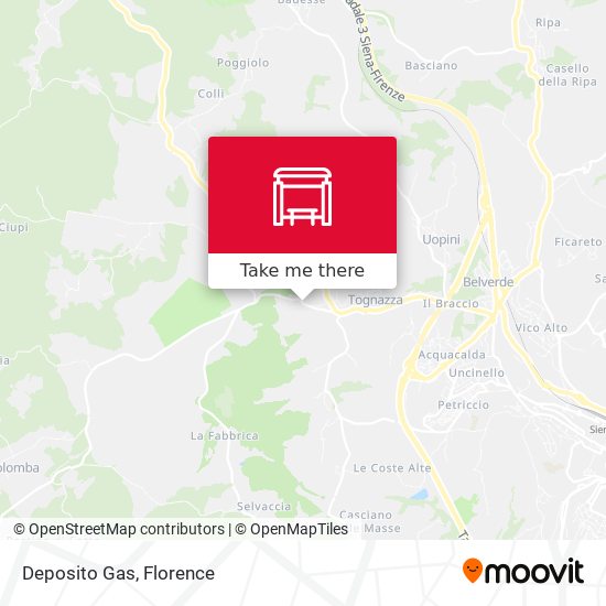 Deposito Gas map